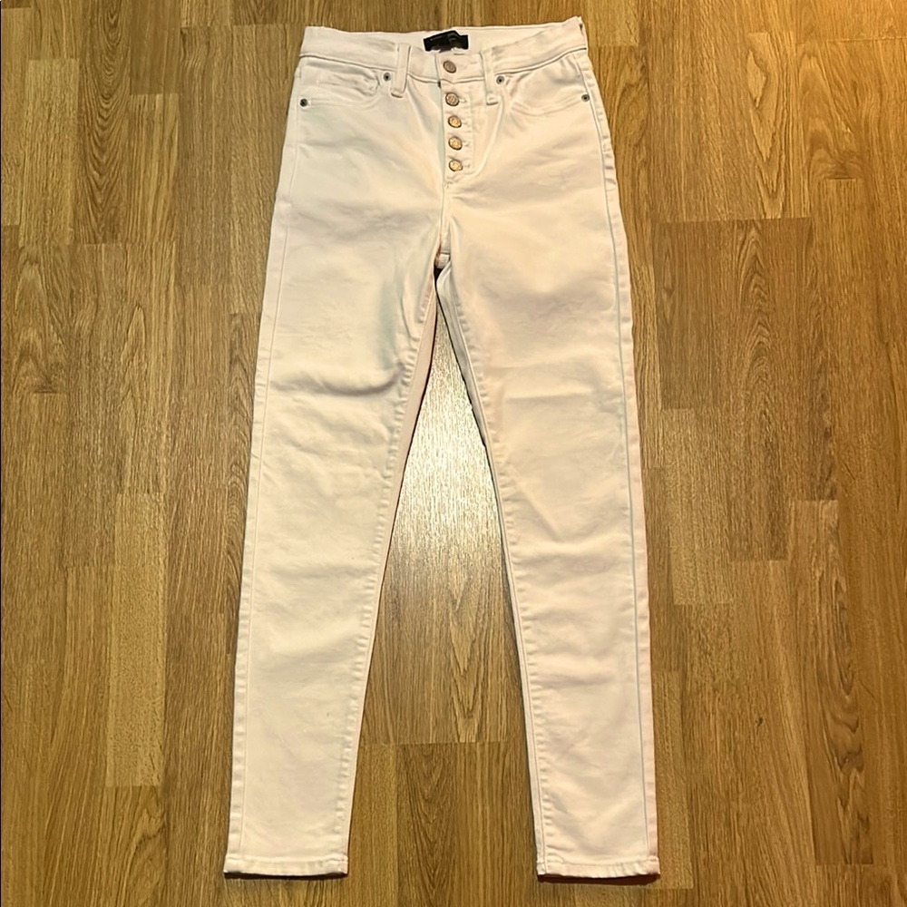 Banana Republic Stylish Women's White High Rise Skinny Jeans Size 27 / 4 - Picture 1 of 11